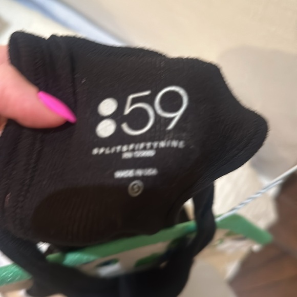 Splits 59 Black Ribbed Tank Size Small - Picture 3 of 3